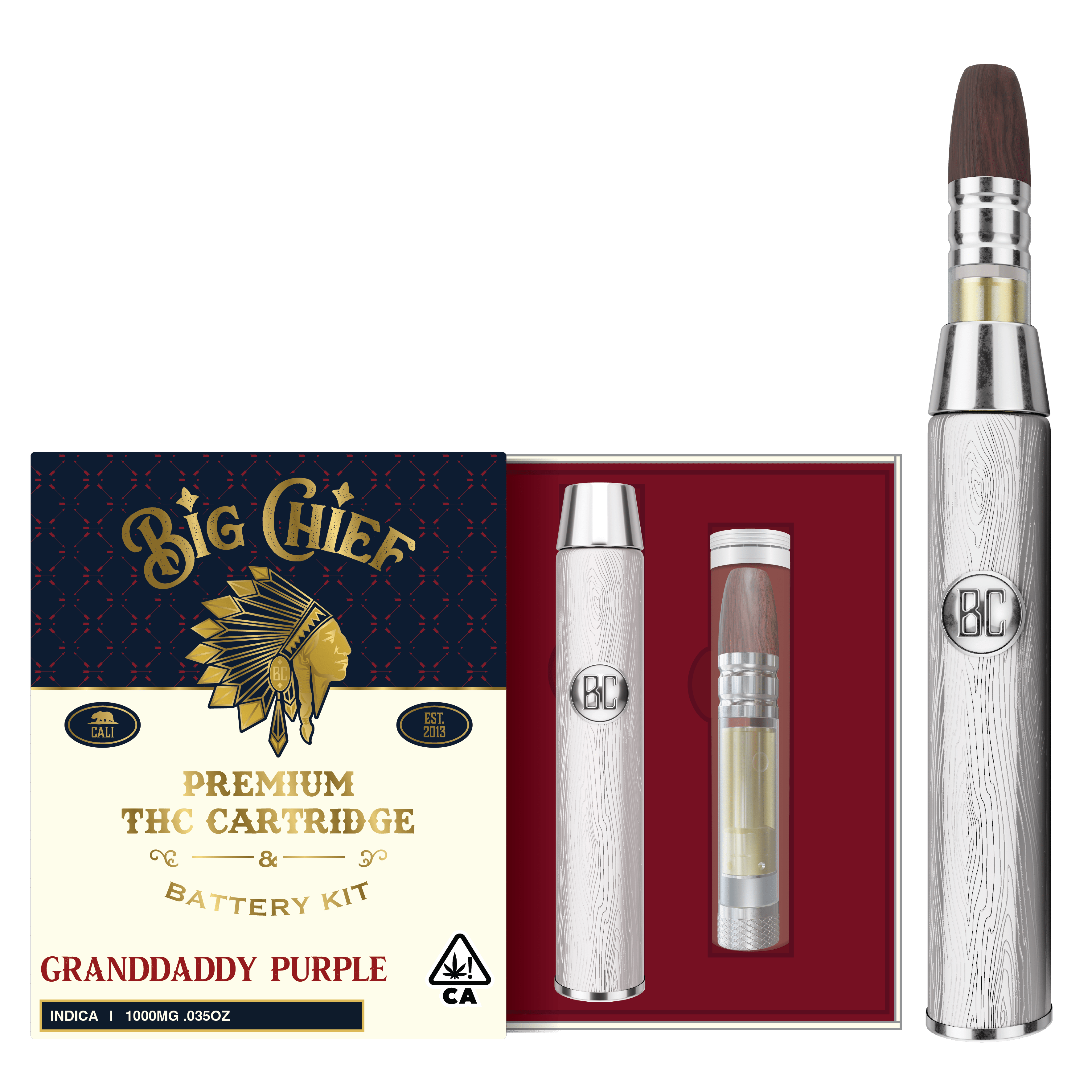 Big Chief | Granddaddy Purple | Cartridge & Battery | 1g - Big Chief