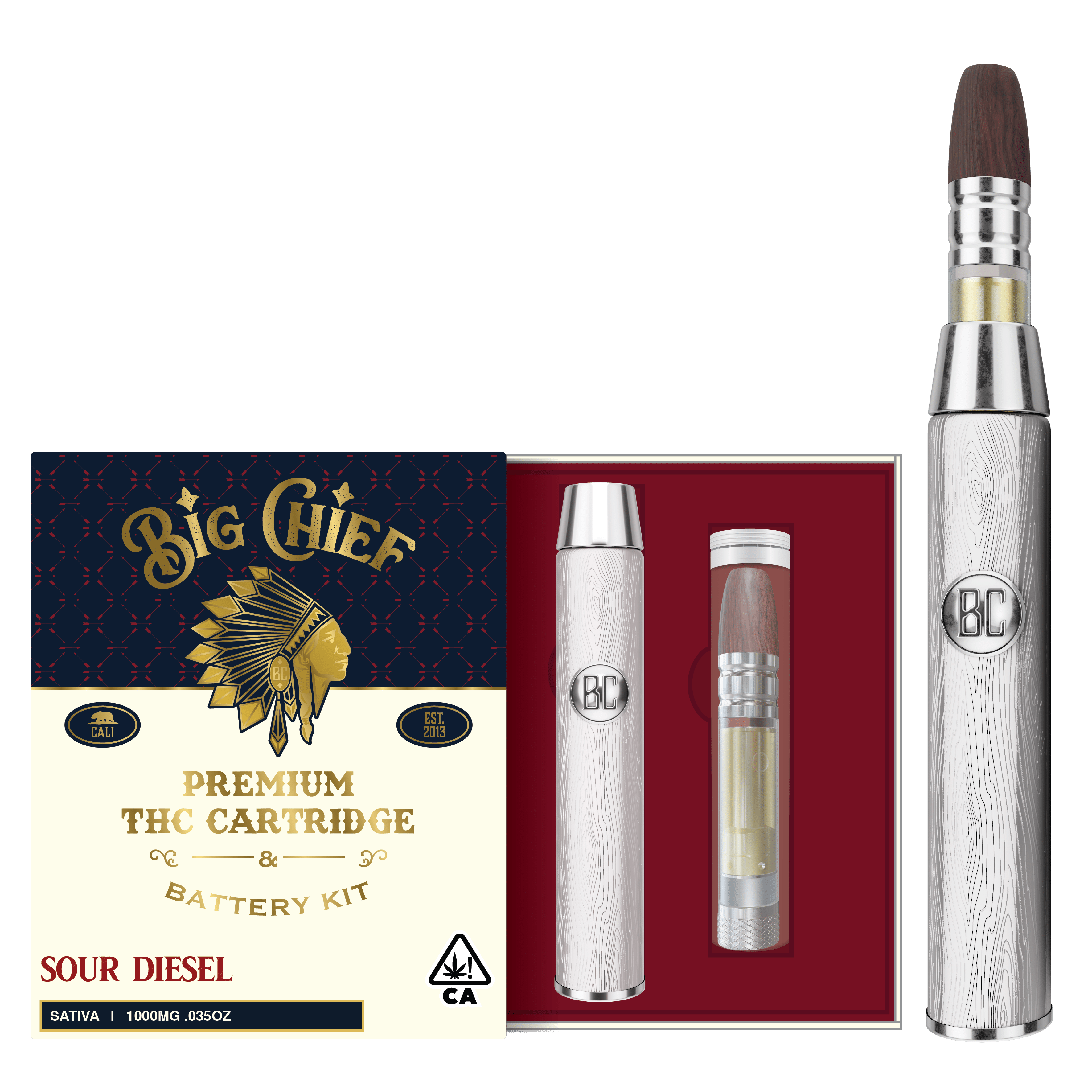 SOUR DIESEL - 1G THC Cartridge & Battery Kit All-In-One