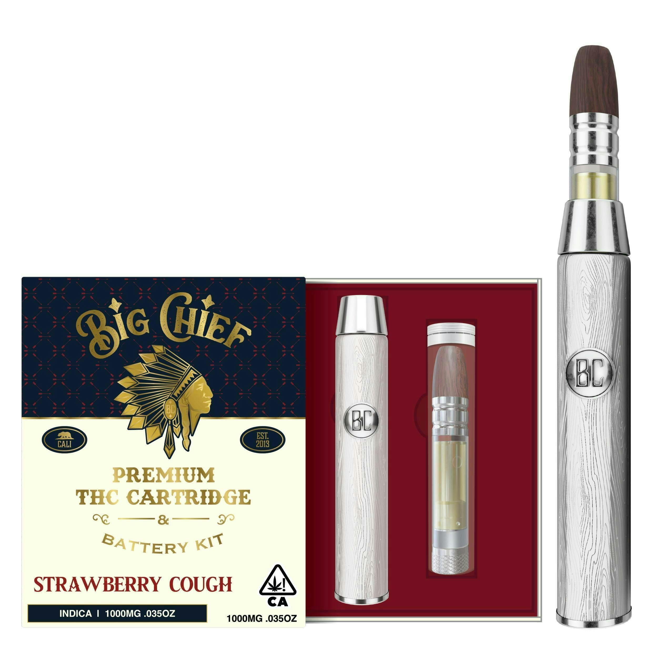 Big Chief | Strawberry Cough | Cartridge & Battery | 1g - Big Chief