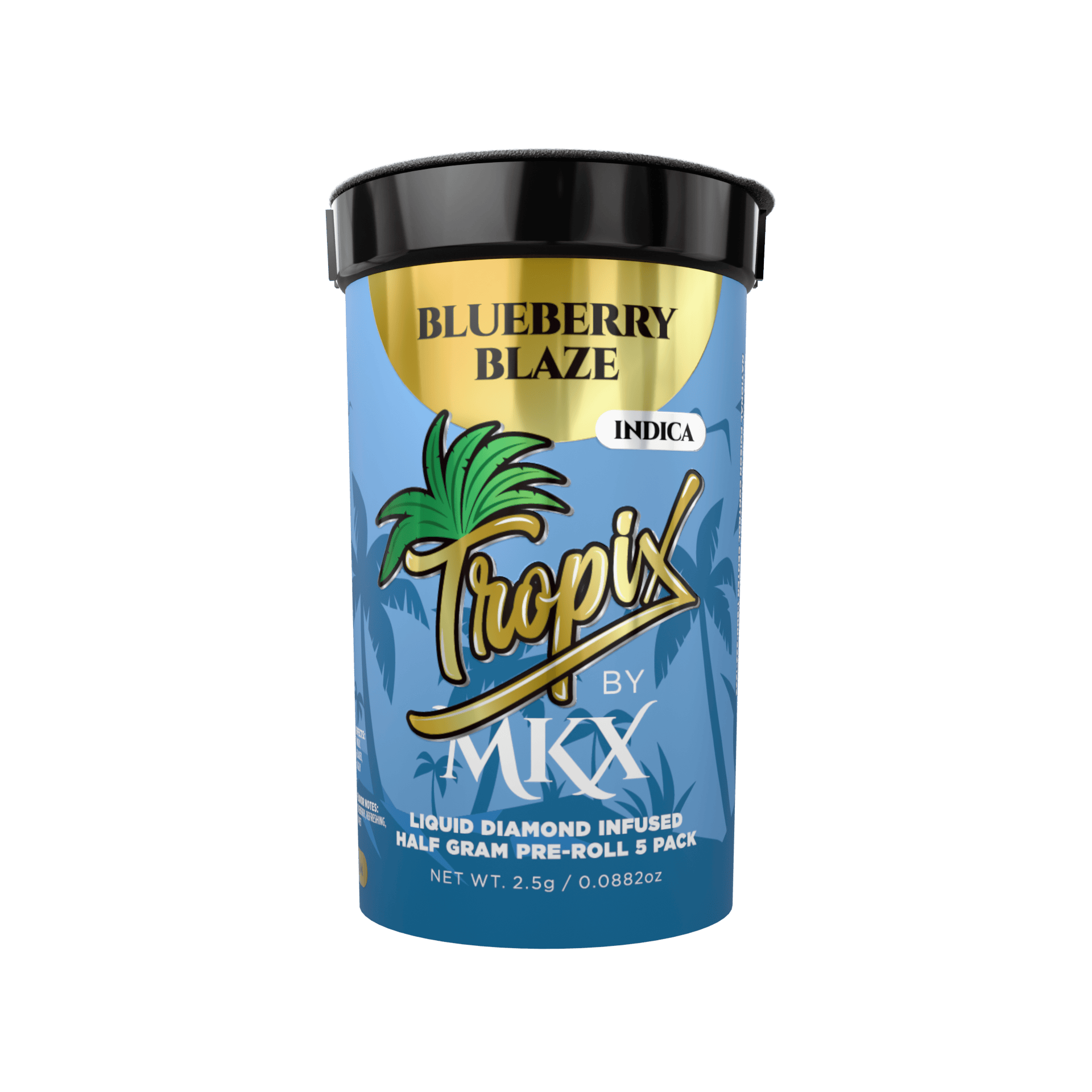 Blueberry Blaze | TropiX Liquid Diamond Infused Minis | 0.5g each | 5pk
