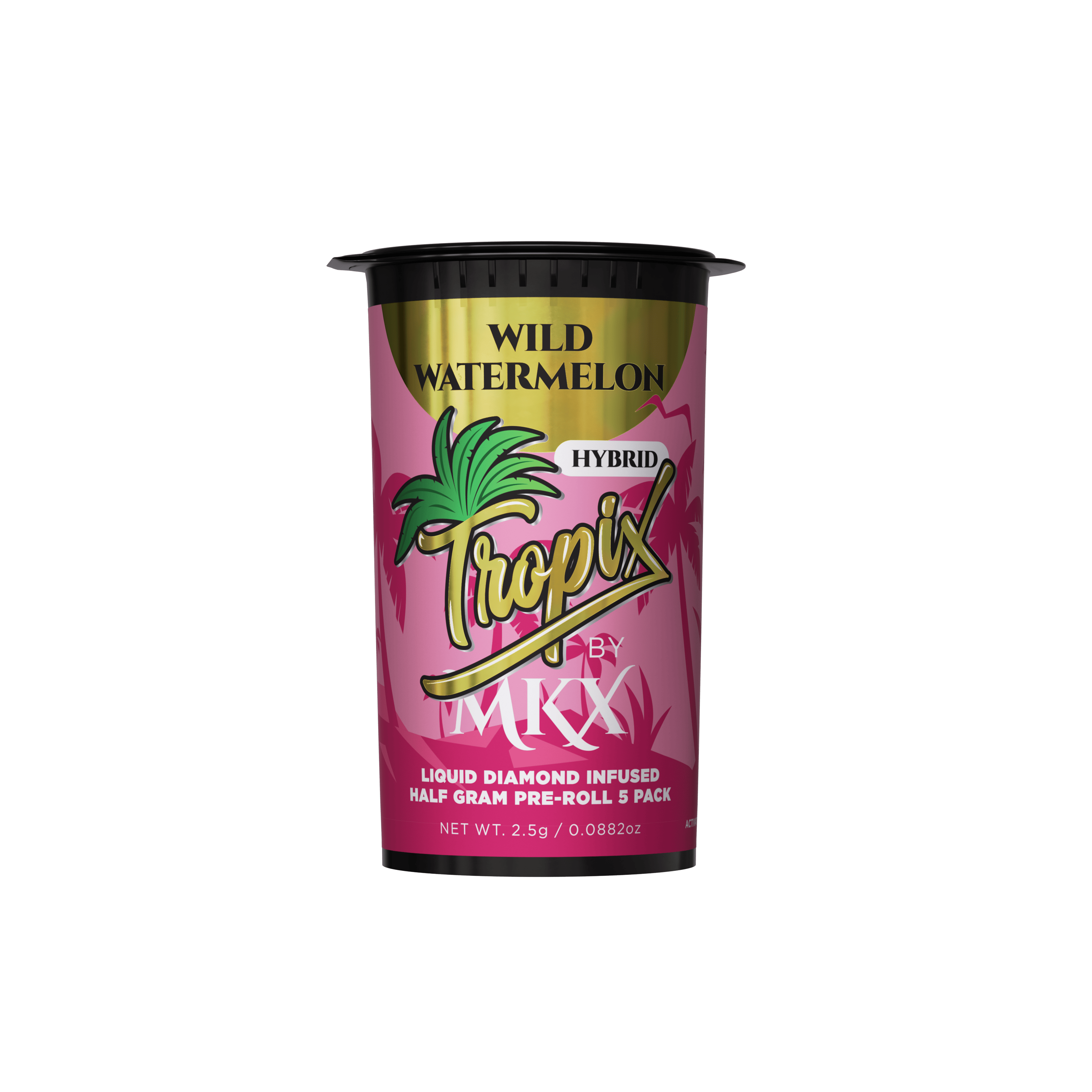 Wild Watermelon | TropiX Liquid Diamond Infused Minis | 0.5g each | 5pk by MKX Oil Co