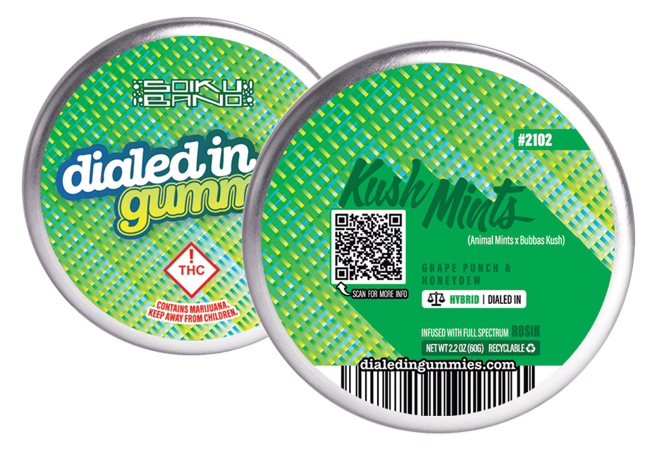 Kush Mints [Batch #2102] Grape Punch & Honeydew Flavors | 100mg ...
