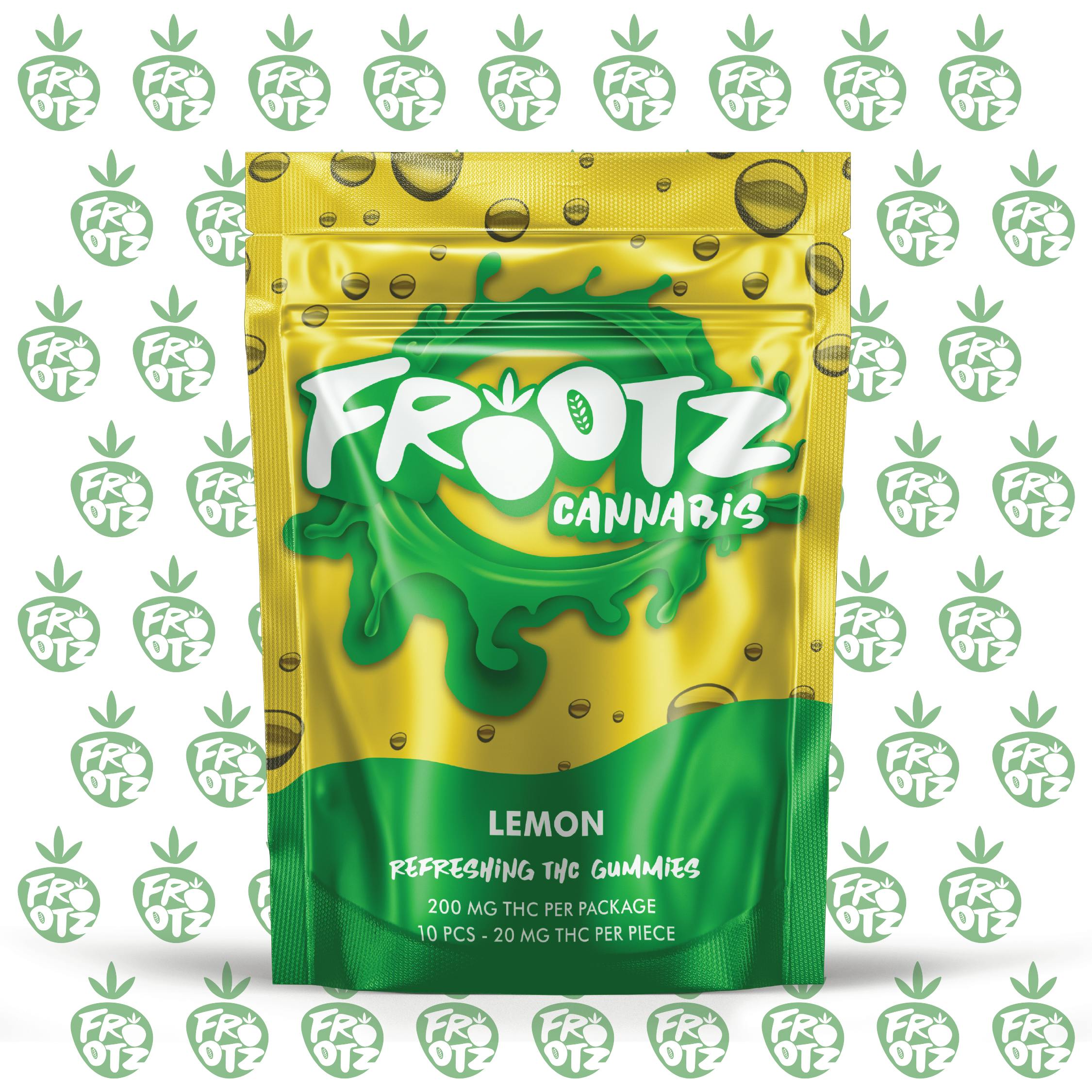 Lemon 200MG (10pk x 20mg) by Frootz