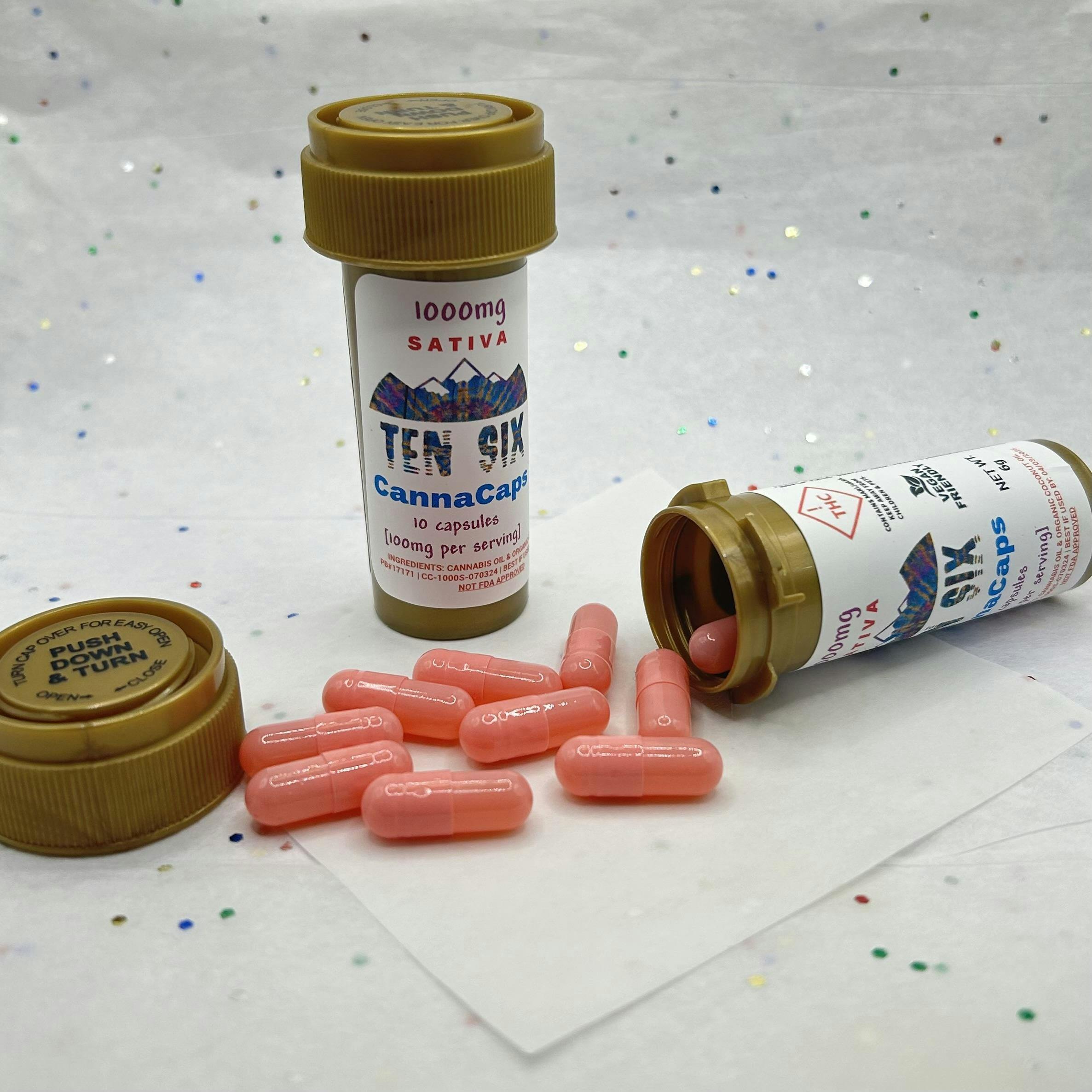 CannaCaps - 1000mg Sativa at Lucky Cat Cannabis Co MED & REC