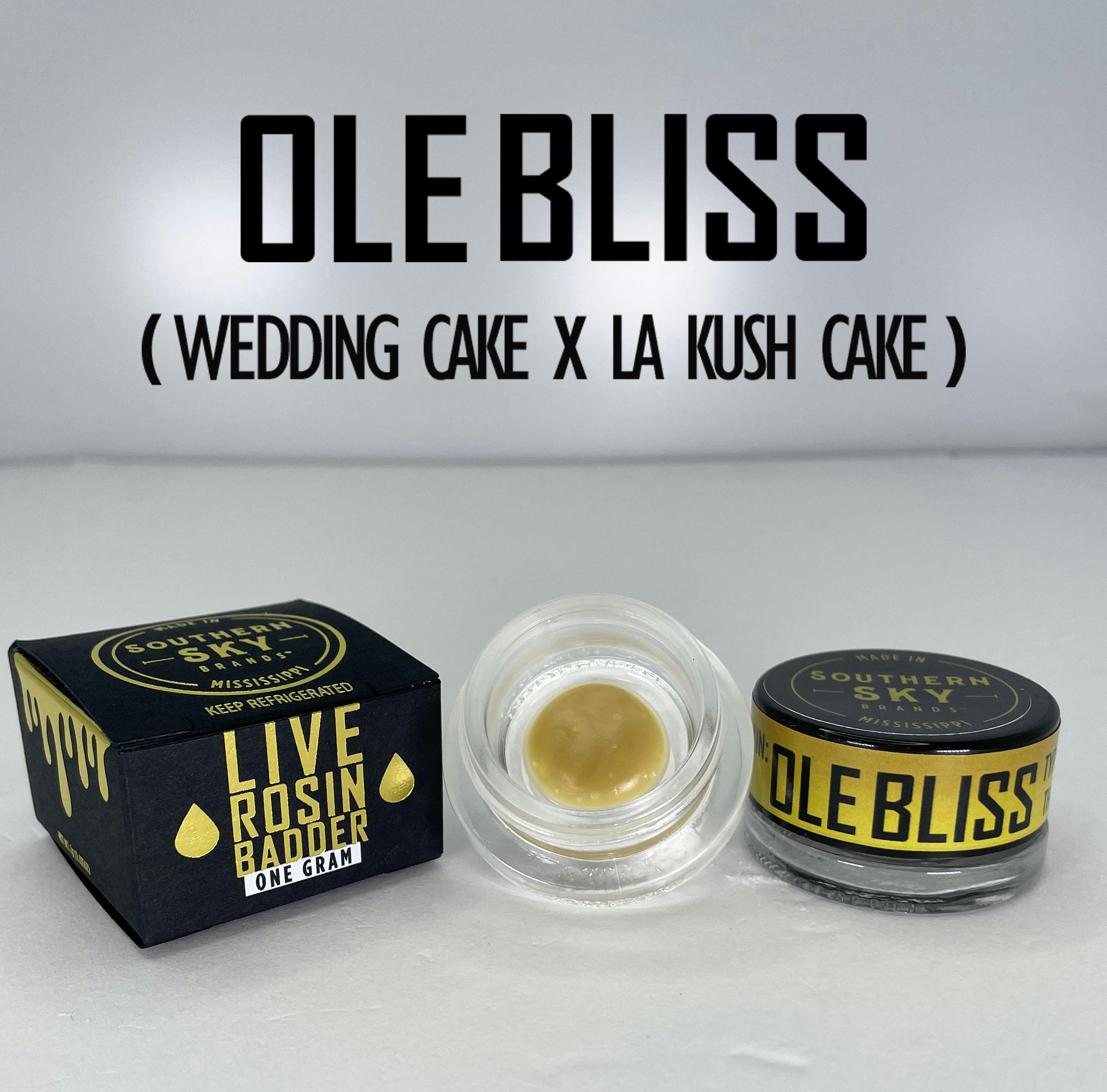 Ole Bliss Live Rosin Concentrate Jar - 1g