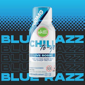 Blue Razz | 100mg THC Live Rosin Syrup | Chill Medicated | MED