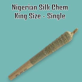 Nigerian Silk Chem Pre-Roll w/ Rosin & Kief - Single - King Size