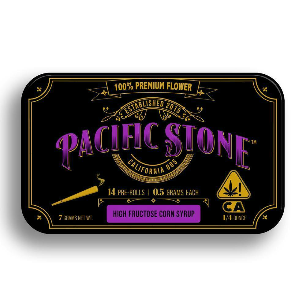 Pacific Stone | High Fructose Corn Syrup | Pre-Rolls | 0.5g each | 14pk