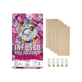 Pink Gummiez Live Resin Infused Rolling Paper - 5 pack