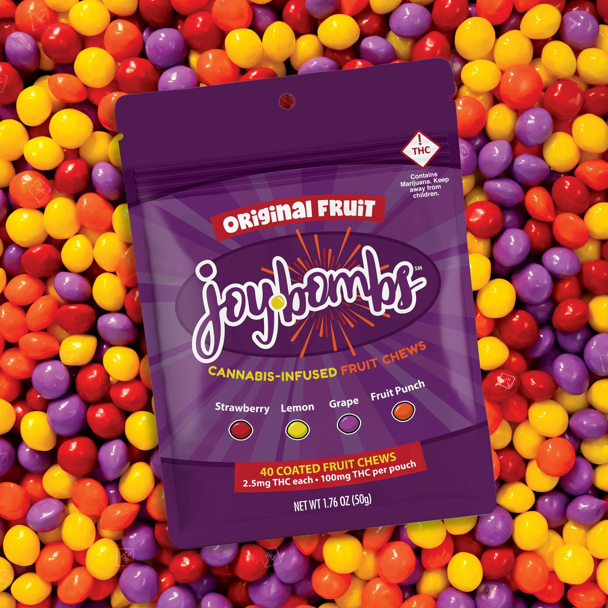Joy Bombs Original Fruit - 100mg THC (40pk / 2.5mg THC ea)
