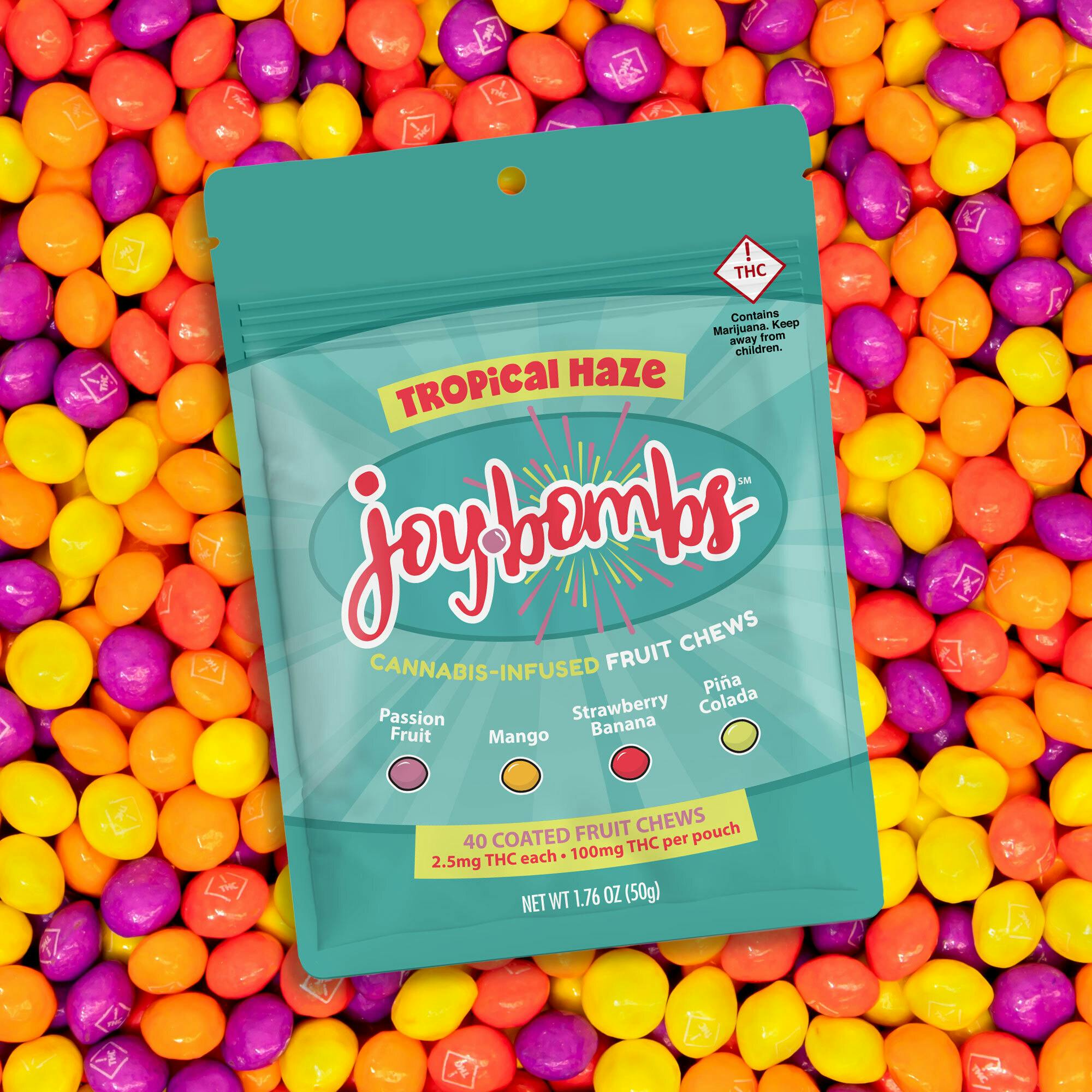 Joy Bombs Tropical Haze - 100mg THC (40pk / 2.5mg THC ea)