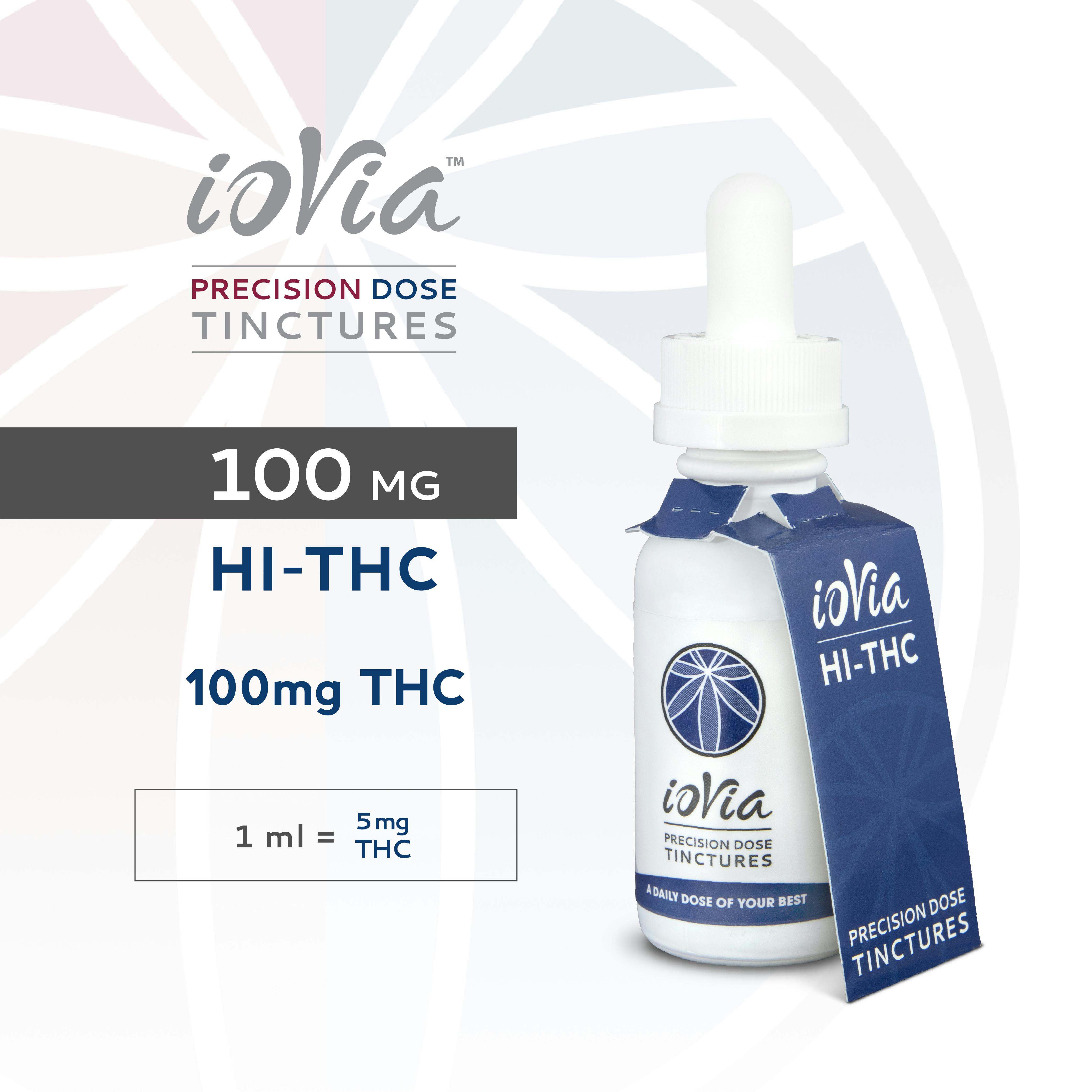 ioVia™ Precision Dose Tincture HI-THC (100mg)