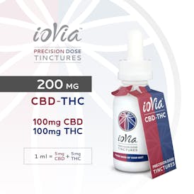 ioVia™ Precision Dose Tincture CBD-THC (200mg / 1:1)