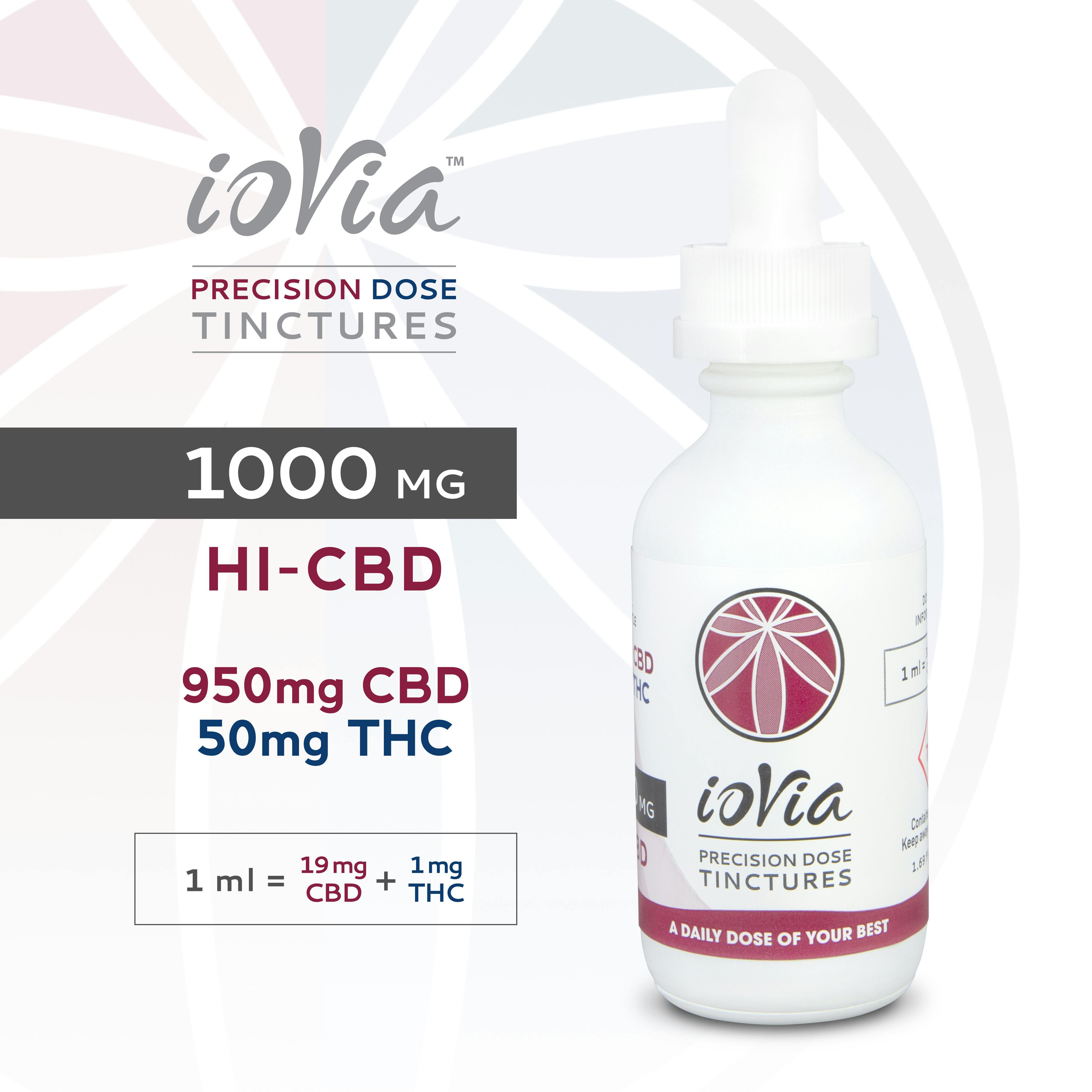 ioVia™ Precision Dose Tincture HI-CBD (1000mg / 19:1)