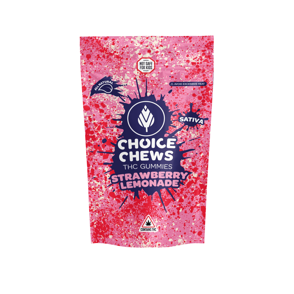 Choice Chews- Strawberry Lemonade (Sativa) 100mg at Nature Medicines Dispensary