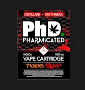 Pharmicated 510 Thread Vape Cart - 1000 mg - Tiger's Blood (I)