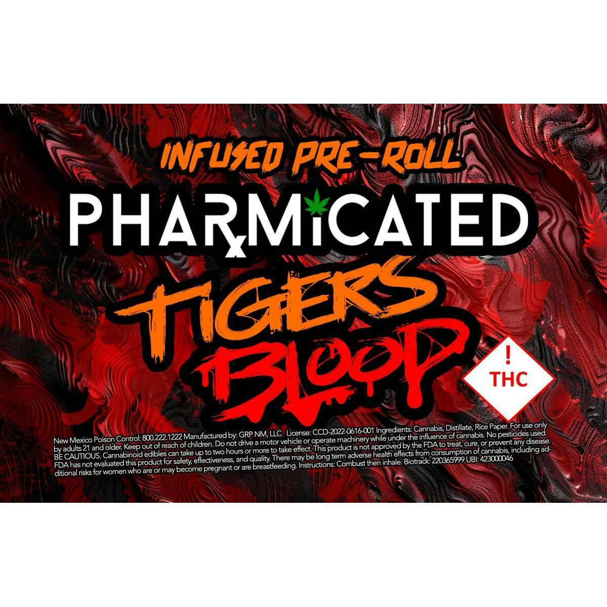 INFUSED - PhD 1.5g Pre-Roll - Tiger's Blood (I) at Mesa Flowers Canna Co.