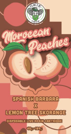 Moroccan Peaches - 45µ-189µ - 0.5g Disposable Live Rosin Cart