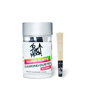 TO THE MOON - TTM - Diamond Dusted Infused Preroll - 3.5g - 5 pack - Guava Runtz