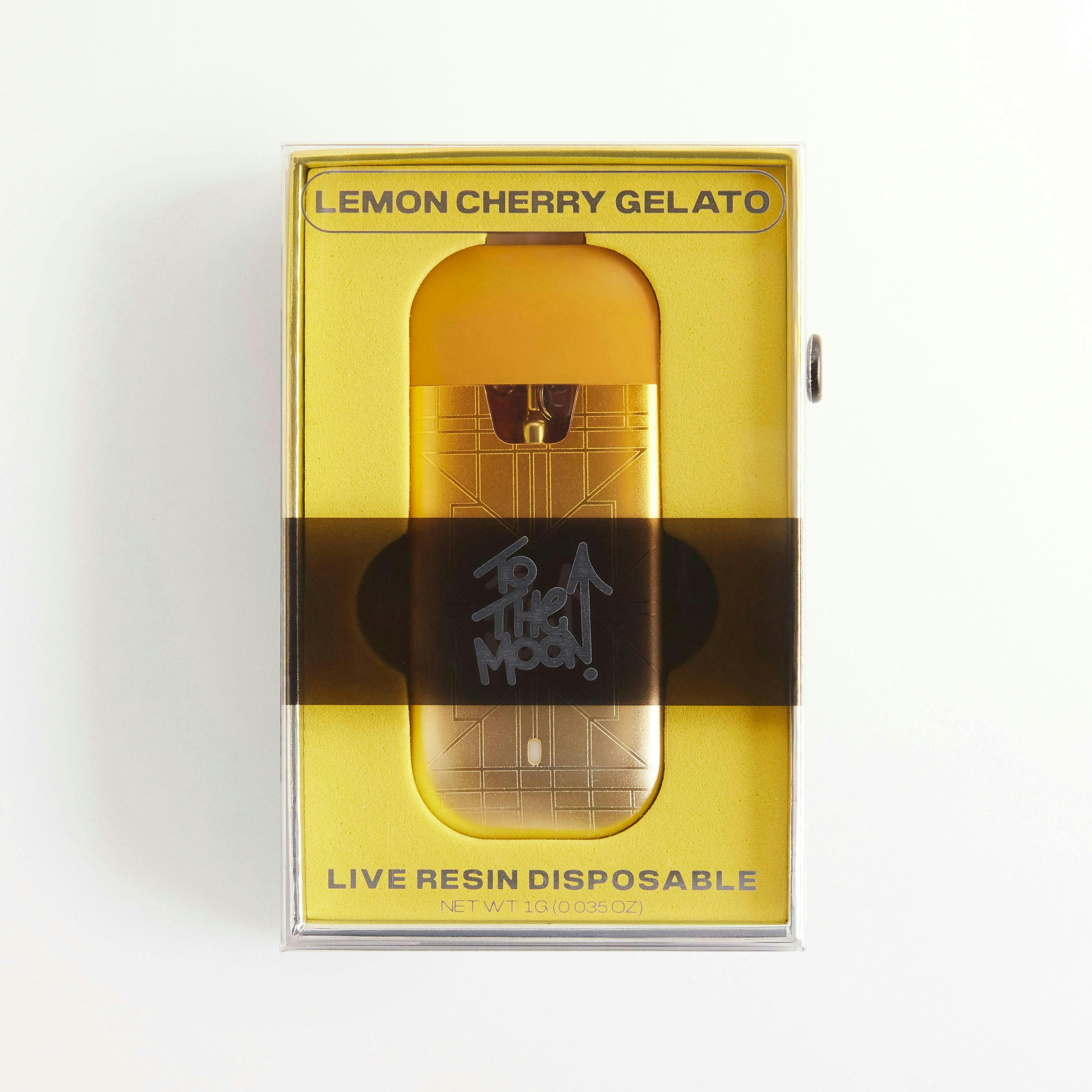 【WE】MINTON ミントン 22Kピュアゴールド　ショットグラス To The Moon | Lemon Cherry Gelato | Live Resin Disposable | 1g