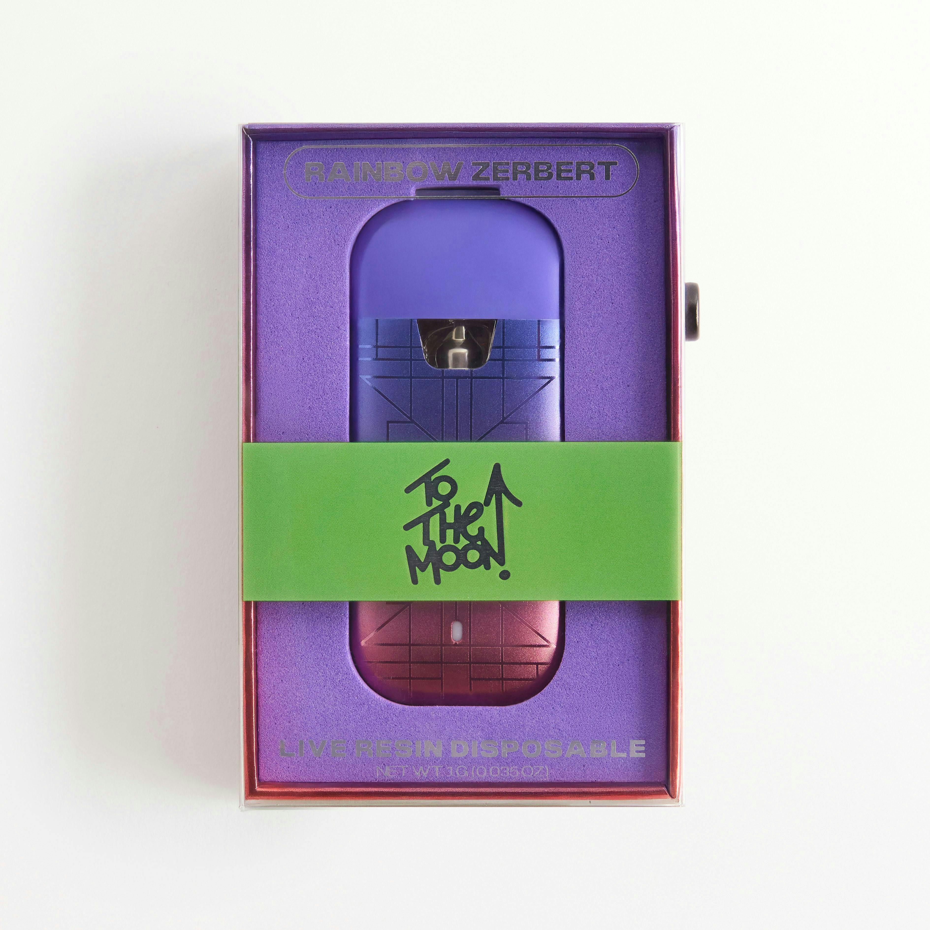 To The Moon | Rainbow Zerbert | Live Resin Disposable | 1g - To