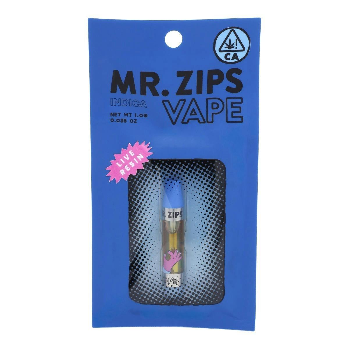 MR. ZIPS | Space Rocks | Indica | Vape | 1g | LR