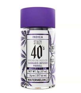 - WATERMELON Z - .5G 40's Infused Mini Preroll 4 Pack [2g]