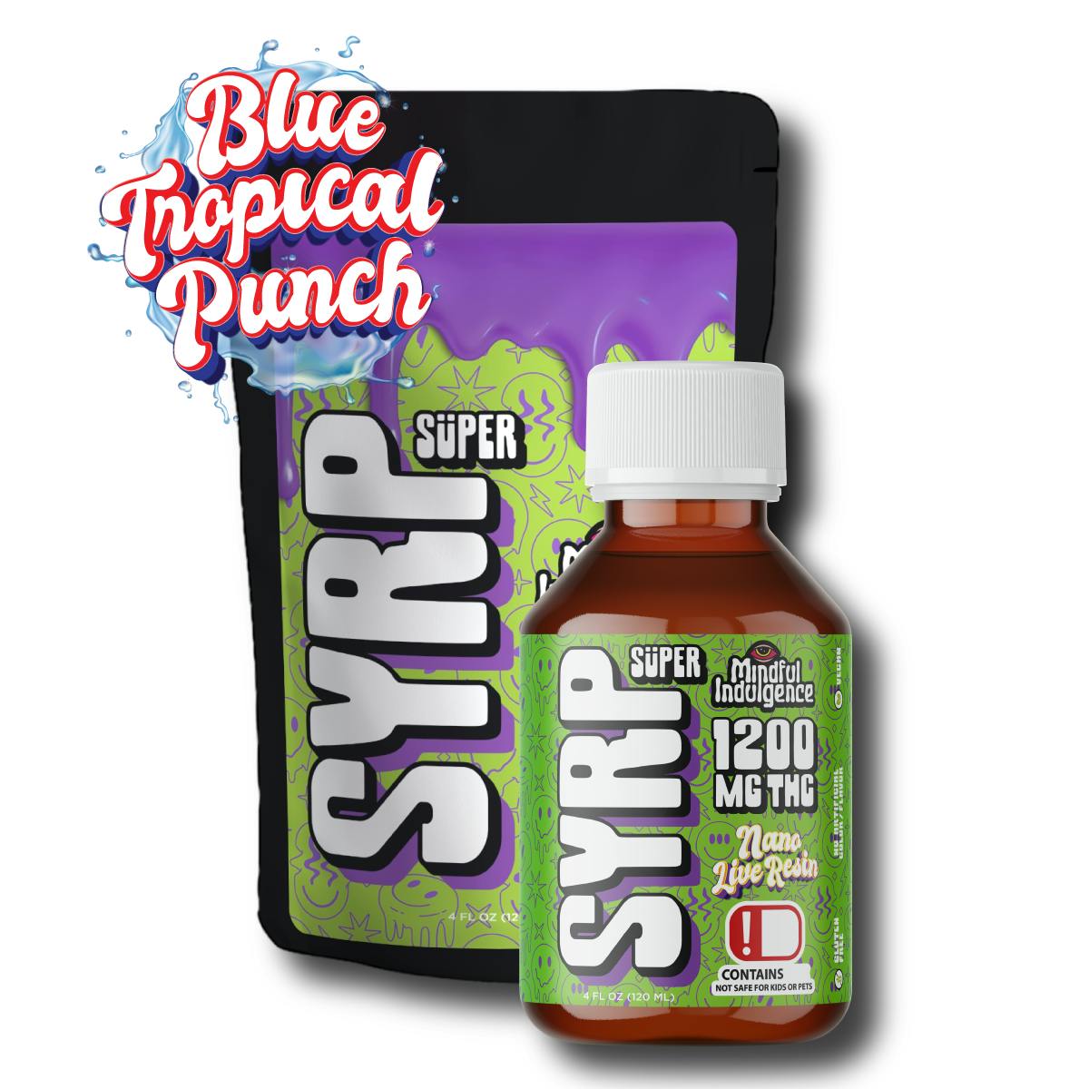 Süper Syrp | Blue Tropical Punch | Mix-in | 1200mg | 120ml