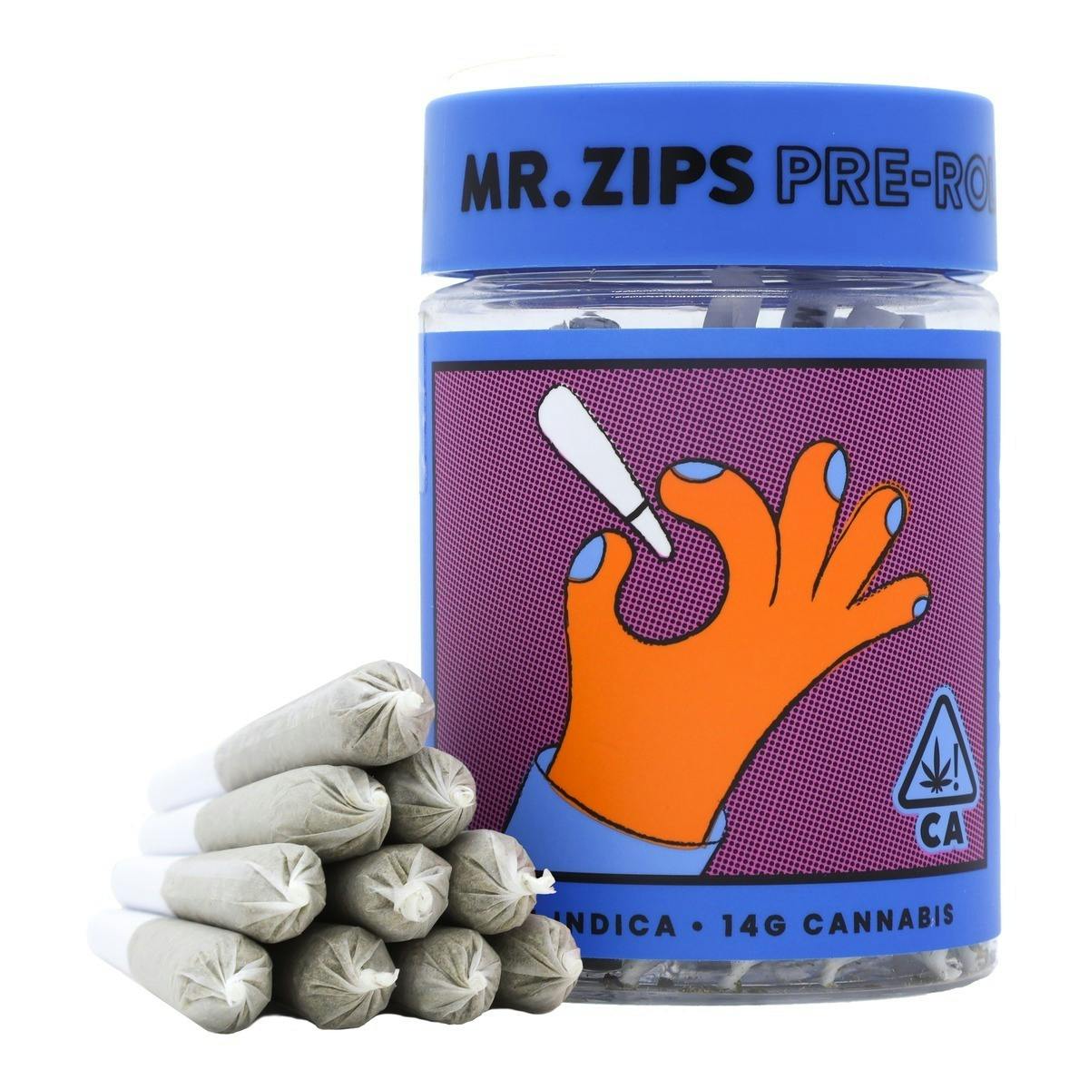 MR. ZIPS | Space Rocks | Indica | Pre-Roll | 28-Pack 0.5g