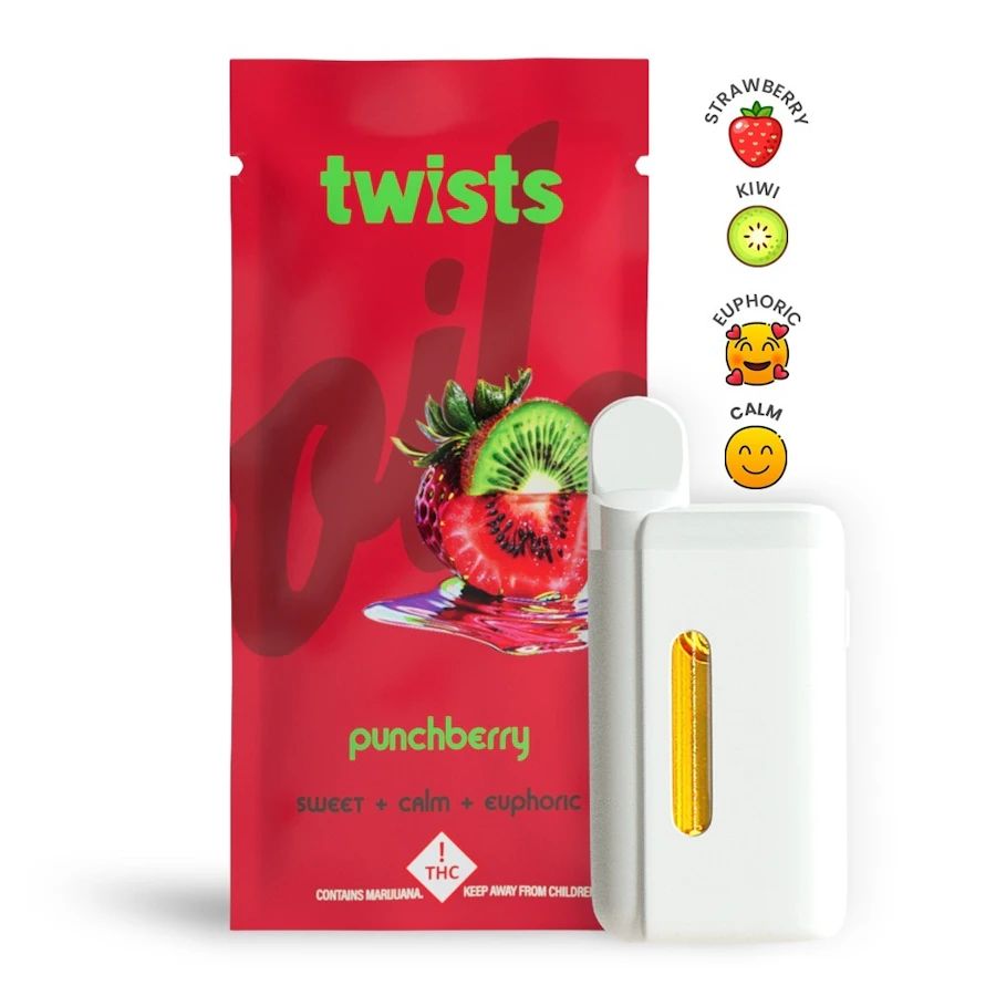 PunchBerry Flavor - "Twists" AIO 'Tanker' (4g) - by Oil® — disposable listed on the Herbs 4 You menu