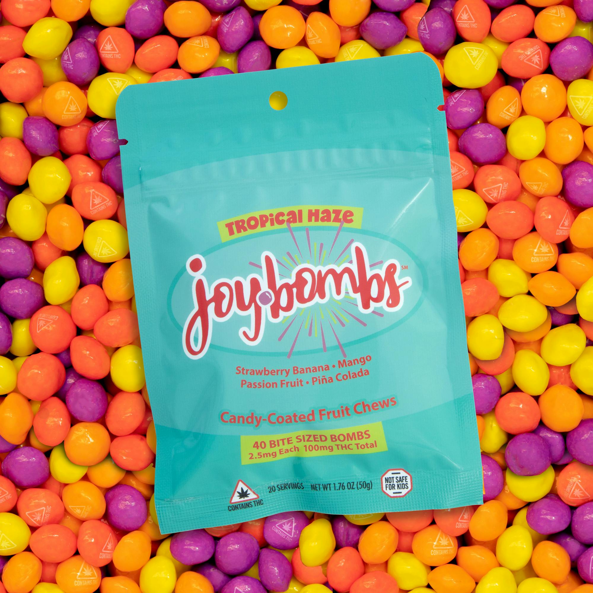 Joy Bombs Tropical Haze - 100mg THC (40pk / 2.5mg ea) by Joyibles