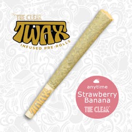 The Clear TWAX Infused Pre-roll 1.25g | Strawberry Banana