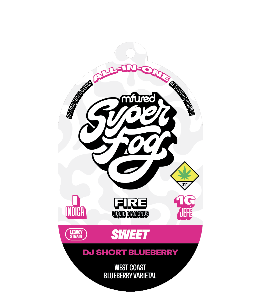 DJ Short Blueberry - FIRE Liquid Diamonds 1g Jefé