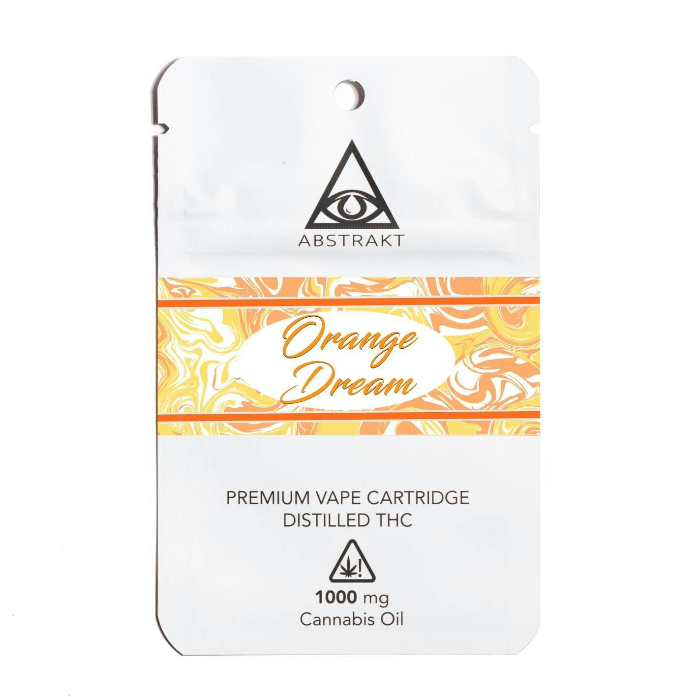 Abstrakt 1g Distillate Vape Cartridge - Orange Dream