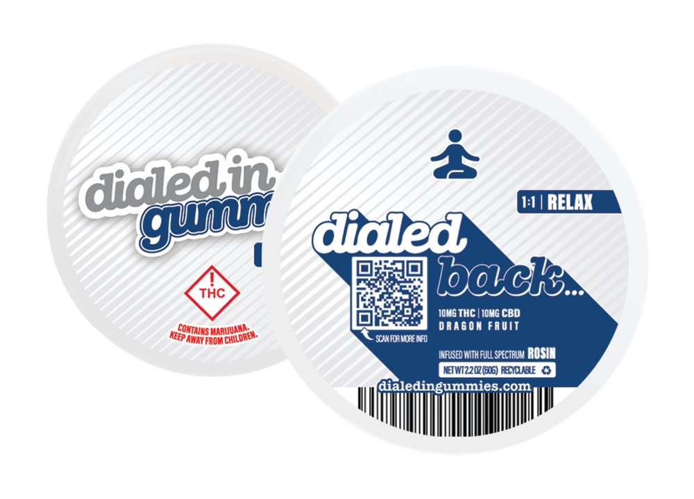 Dialed Back... 1:1 Dragon Fruit Gummies | THC+CBD