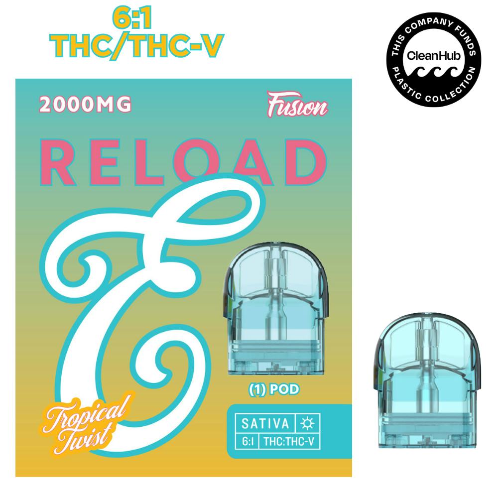 RELOAD - 2g FUSION - Tropical Twist (6:1 THC/THCV) by EUREKA