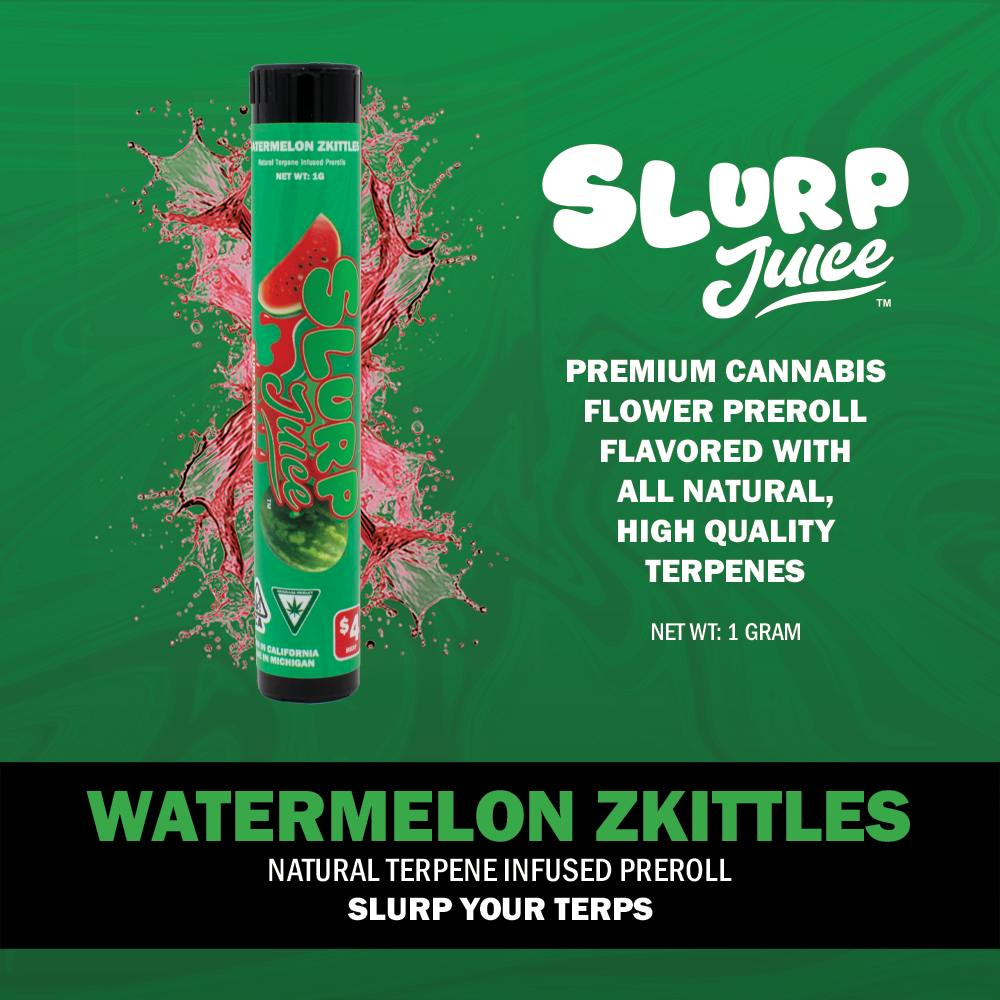 Slurp Juice | Watermelon Zkittles | 1G Terp Infused - Nura