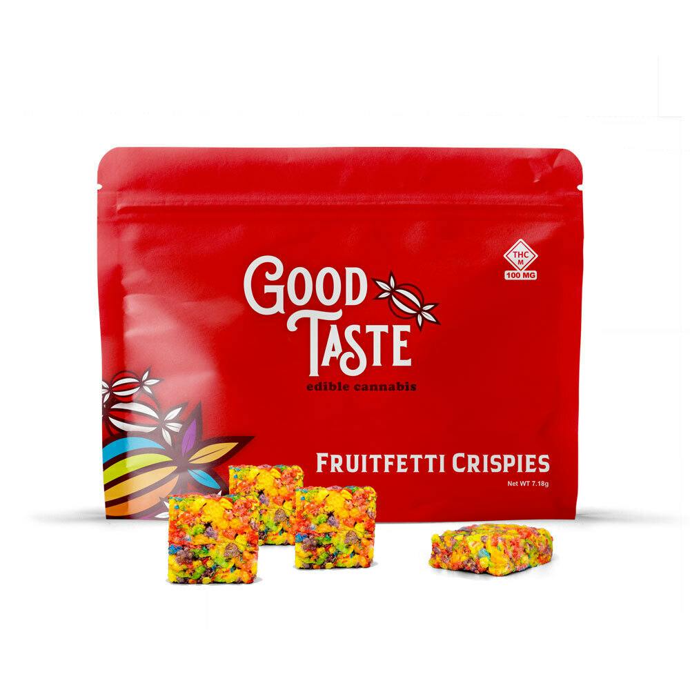 Fruitfetti 100mg Good Taste Edible Crispies Good Taste Edibles
