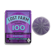 Lost Farm Triple Berry Live Rosin Gummy Single 100mg