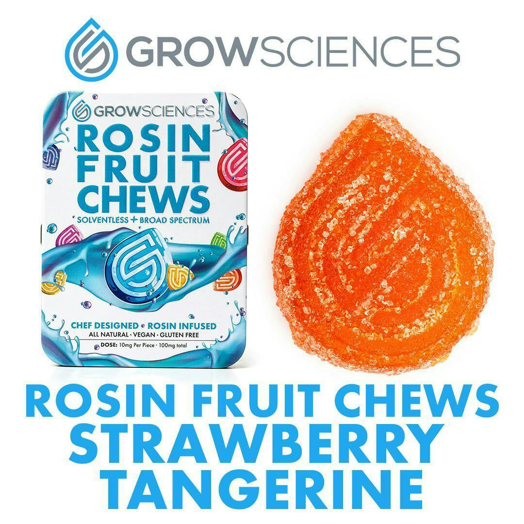 Strawberry Tangerine Rosin Fruit Chews [10pk] (100mg) by Grow Sciences
