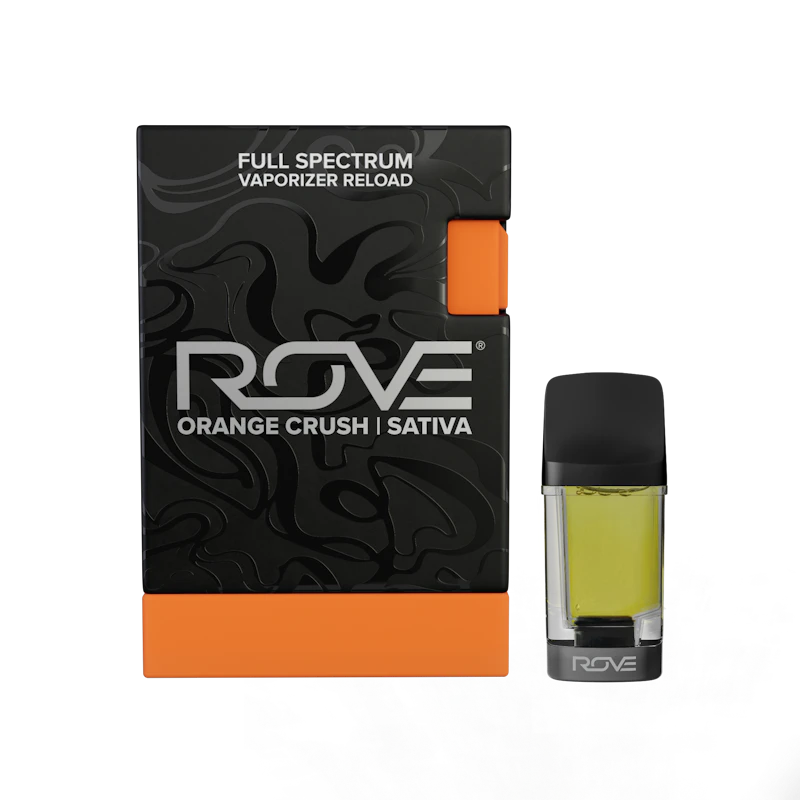 Rove Orange Crush · Melted Diamond Live Resin Vaporizer · 0.85g (Reload) NV, Cartridges