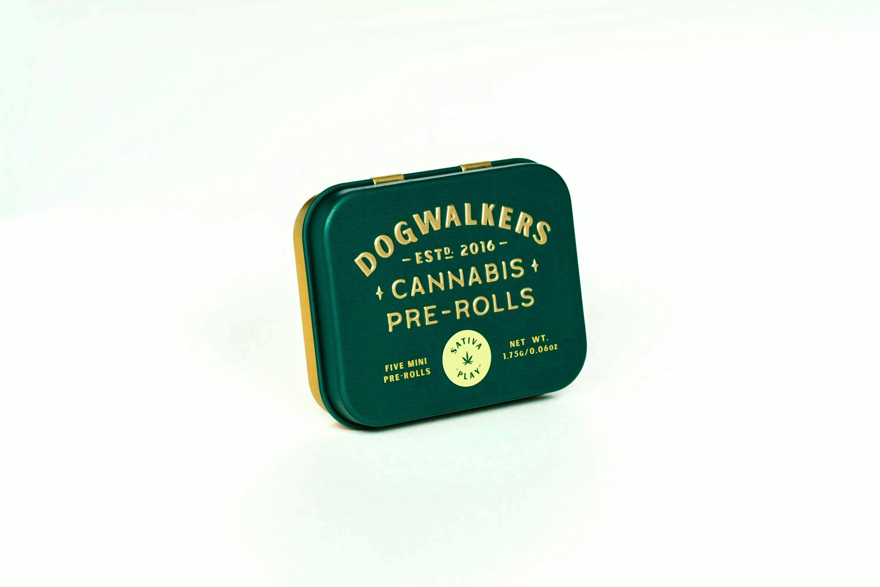 Dogwalkers Play .35g Mini Dog Pre Rolls (5pk) | Sour Diesel by Dogwalkers