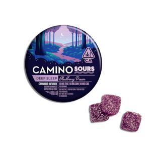 Kiva Confections - Camino Sours Blackberry Dream "Deep Sleep" 10:10:10 THC:CBD:CBN Gummies