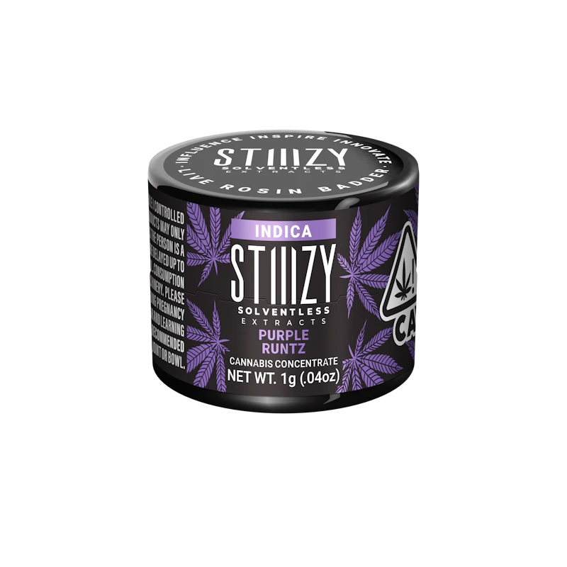 STIIIZY - PURPLE RUNTZ - Live Rosin Badder, Concentrates