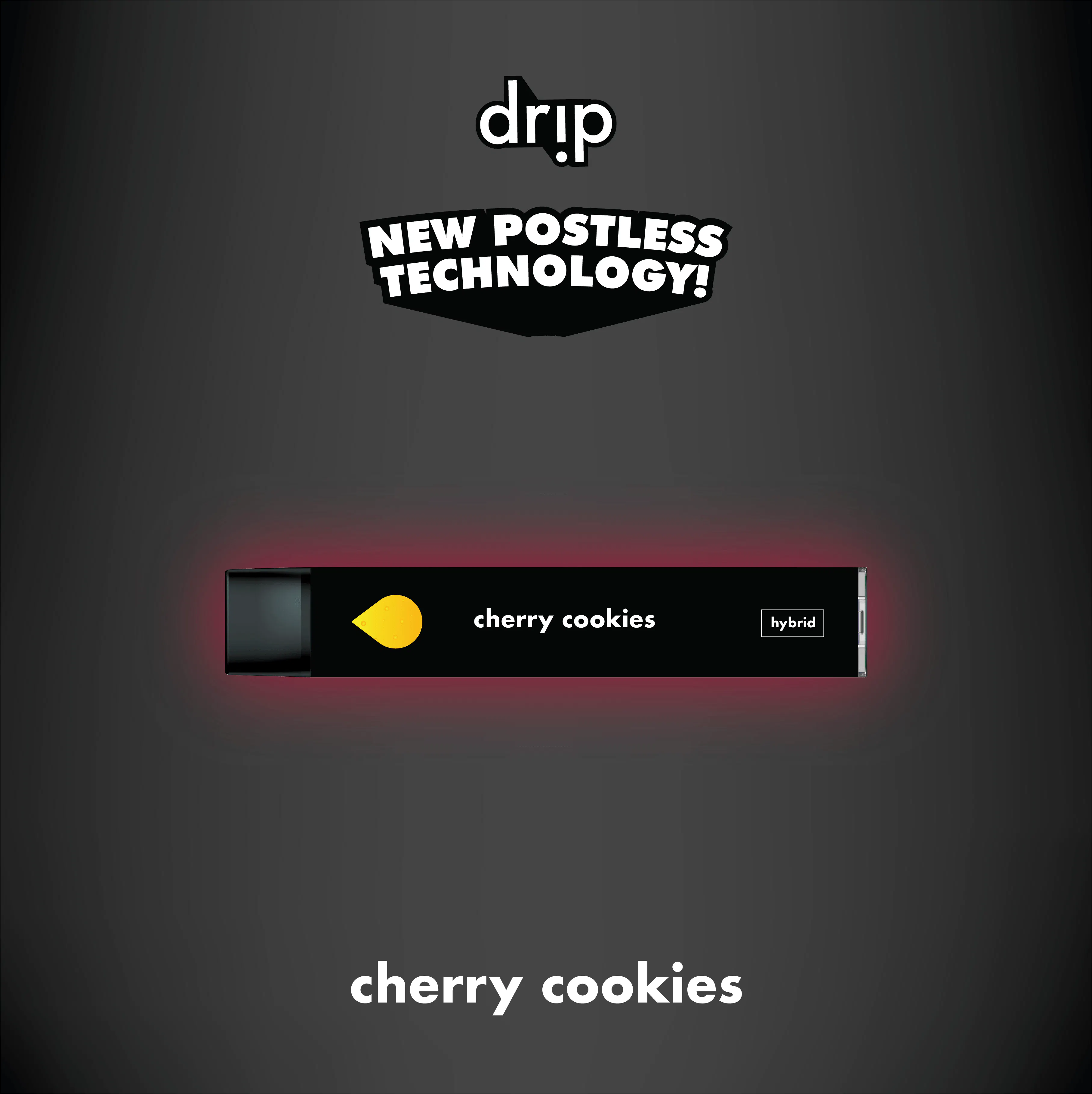 Drip Vapes - Drip 1G All-in-one - Cherry Cookies (Hybrid) Main Image