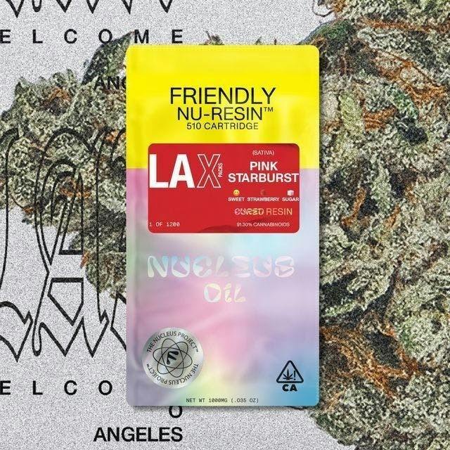 Friendly Brand x LAX Packs | Pink Starburst | Cured Nuresin Cartridge | 1g by Friendly Brand