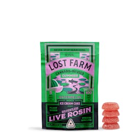 Lost Farm 100mg 20pk Watermelon x Ice Cream Cake Live Rosin Chews