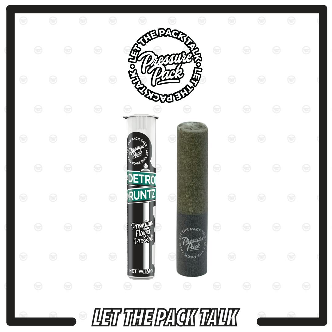 Pressure Pack Detroit Runtz Pre-roll 1g