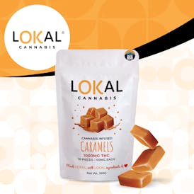 1000mg RSO Infused Soft Caramels - 100mg/10pk