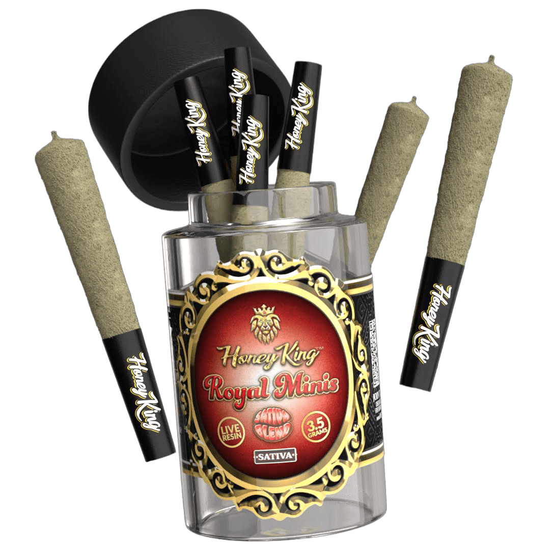 Honey King 7x Infused Live Resin Mini Joints 3.5G - SATIVA BLEND
